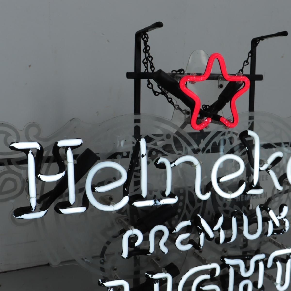 当時物Heineken ネオン管看板 アメリカ雑貨 レトロ 当時物Heineken