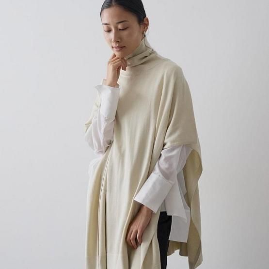 DRESS HERSELF オンライン マルチポンチョ/シルクカシミヤ