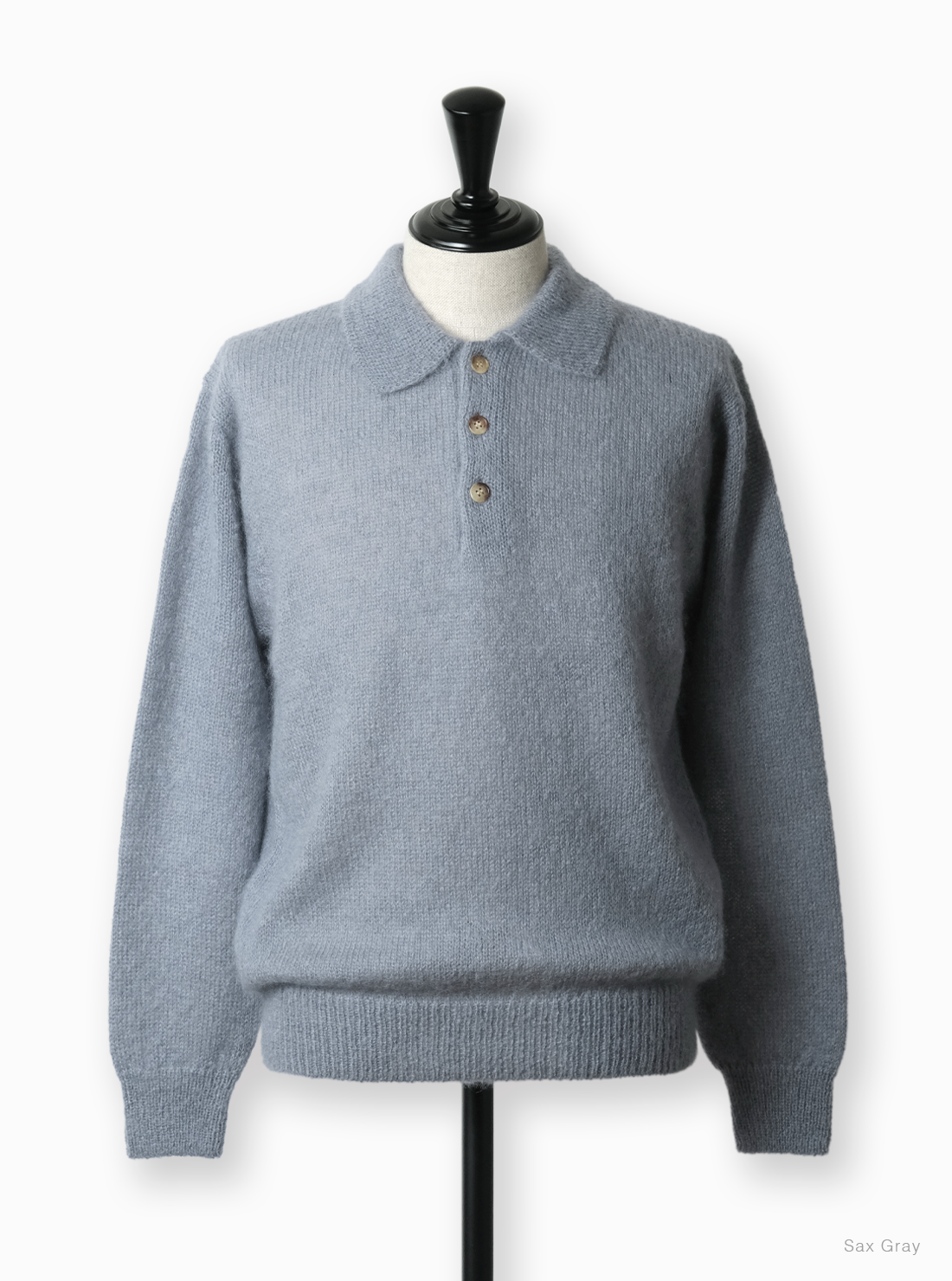 Men PURE MOHAIR POLO - BATONER｜ONLINE STORE