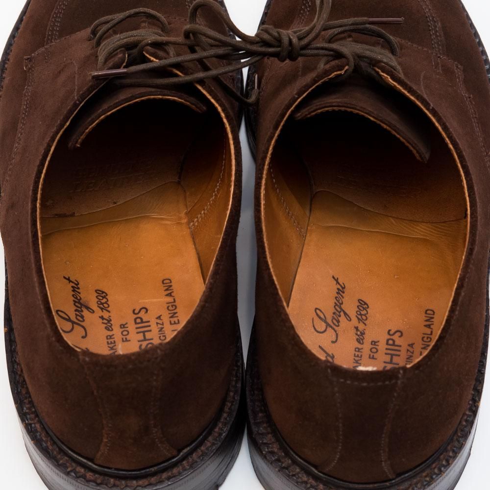 アルフレッド サージェント スプリットトゥダービー Uチップ ブラウン