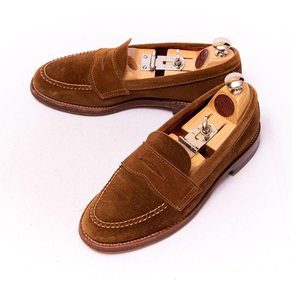 オールデン 6243F コインローファー アンラインド ブラウン スナフ