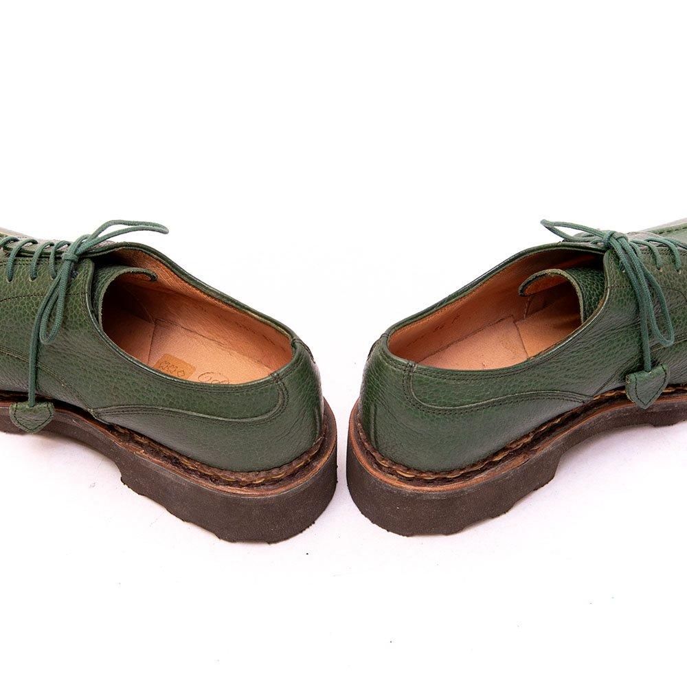 パラブーツ CHAMADE(シャマード) Uチップ グリーン グレインレザー 98