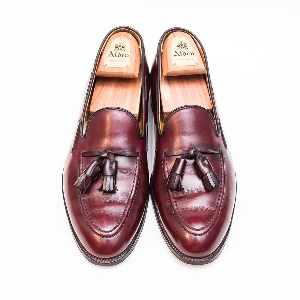 オールデン 663 タッセルローファー バーガンディ カーフ サイズ10D