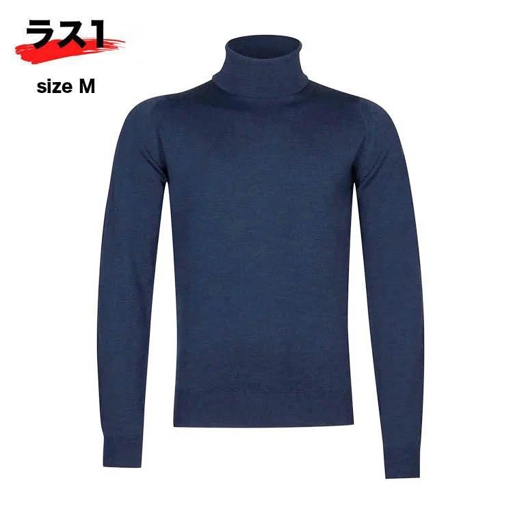 メンズ・ウールタートルネック】ジョンスメドレー CORNELL INDIGO