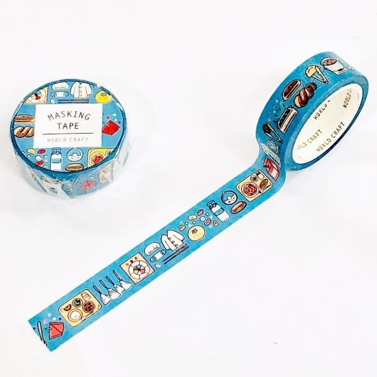 WORLD CRAFT がっこうマスキングテープ 給食
