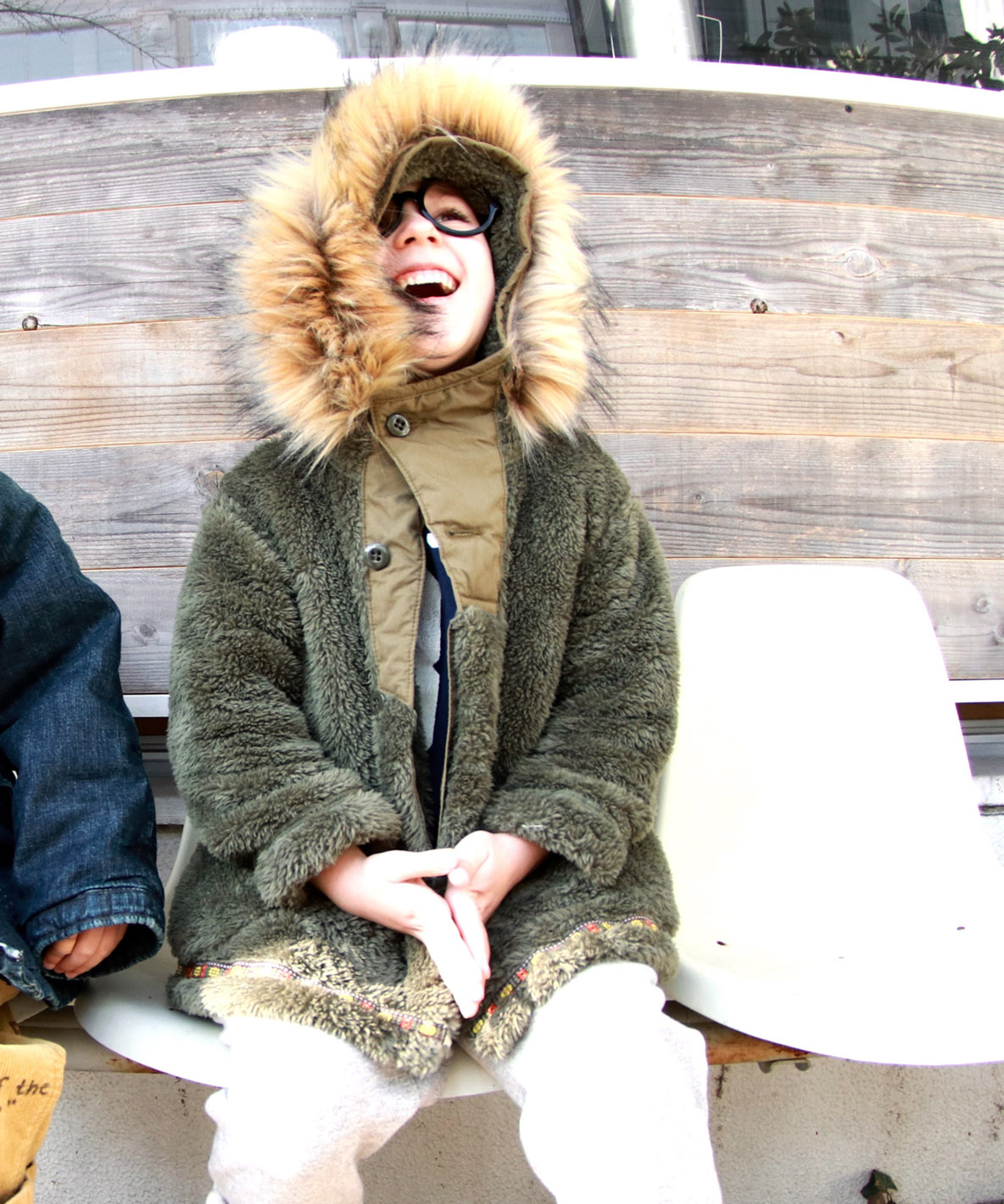 デニムダンガリー DENIM DUNGAREE ボア エスキモー コート(505736550