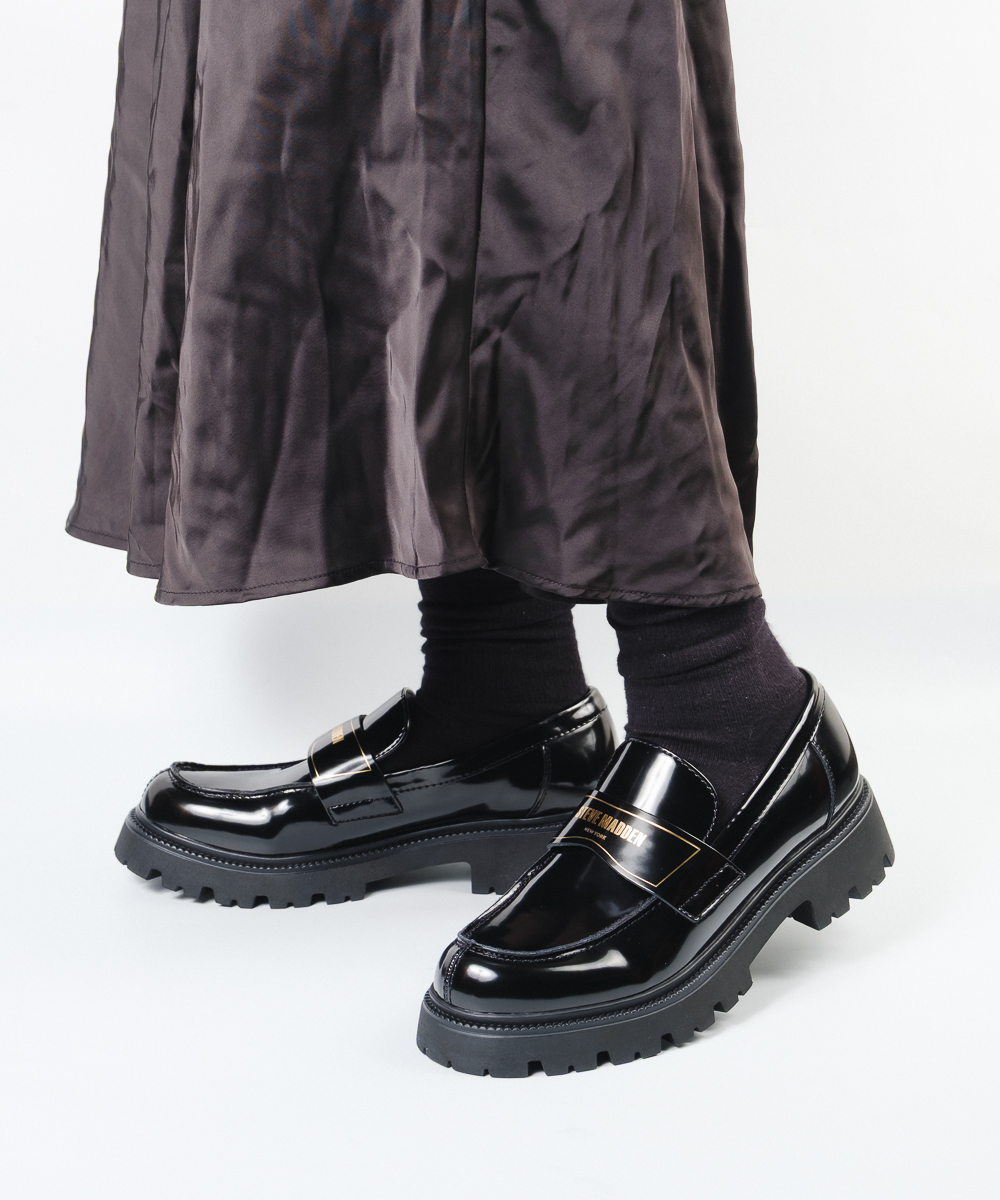 スティーブ マデン STEVE MADDEN 厚底チェーンローファー(508664411