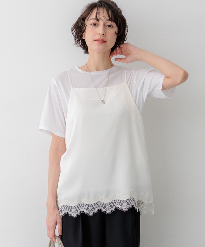 サテンレースキャミソール(508760747)｜阪急百貨店公式通販サイト