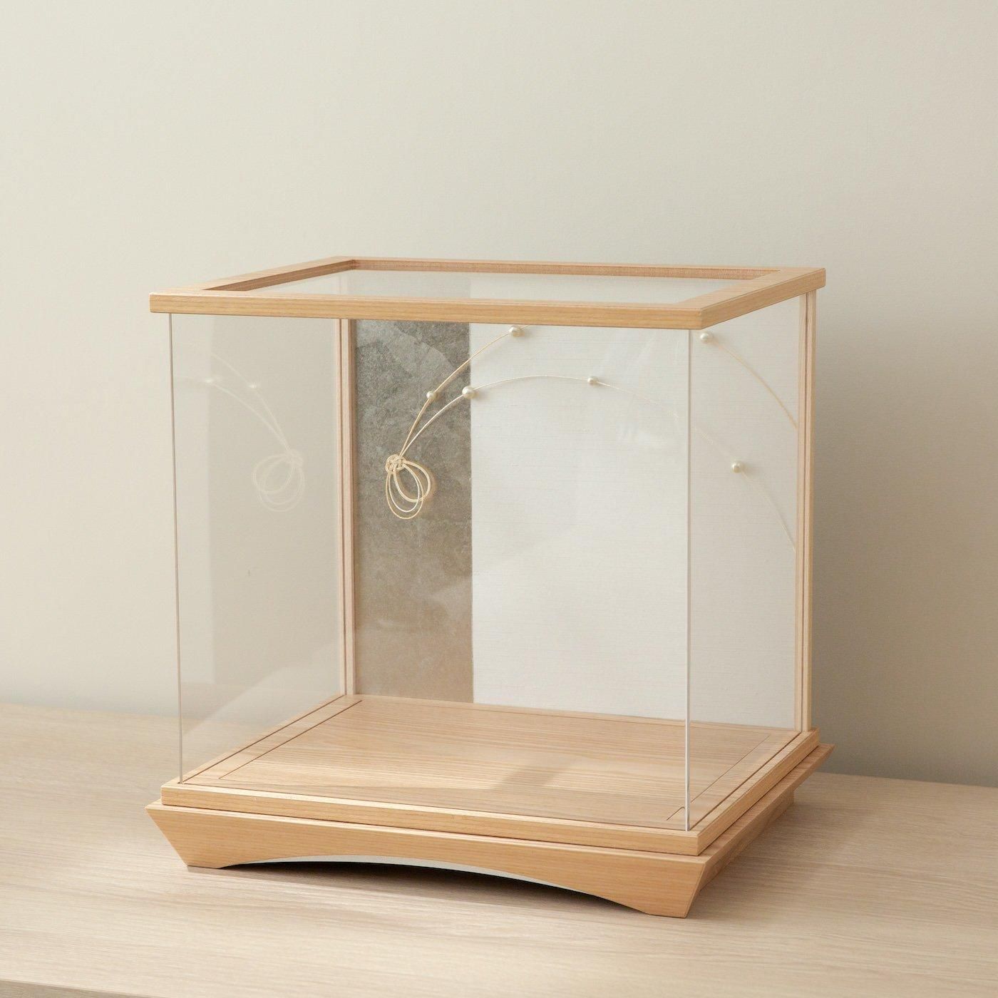 単品ケース アクリル 被せ式 木製 - 雛人形・五月人形・羽子板・破魔弓