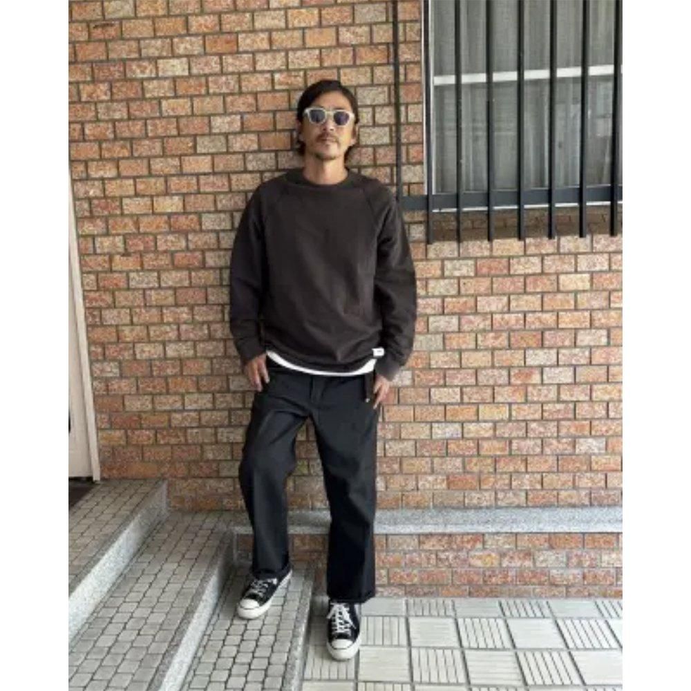 WAX ( ワックス ) スウェット CUT OFF SWEAT SHIRTS ( BLACK ) WX-0406