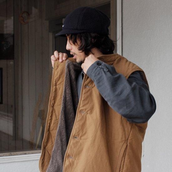 remilla レミーラ｜ハントボアベスト (インディゴ)(装いに変化を加えて