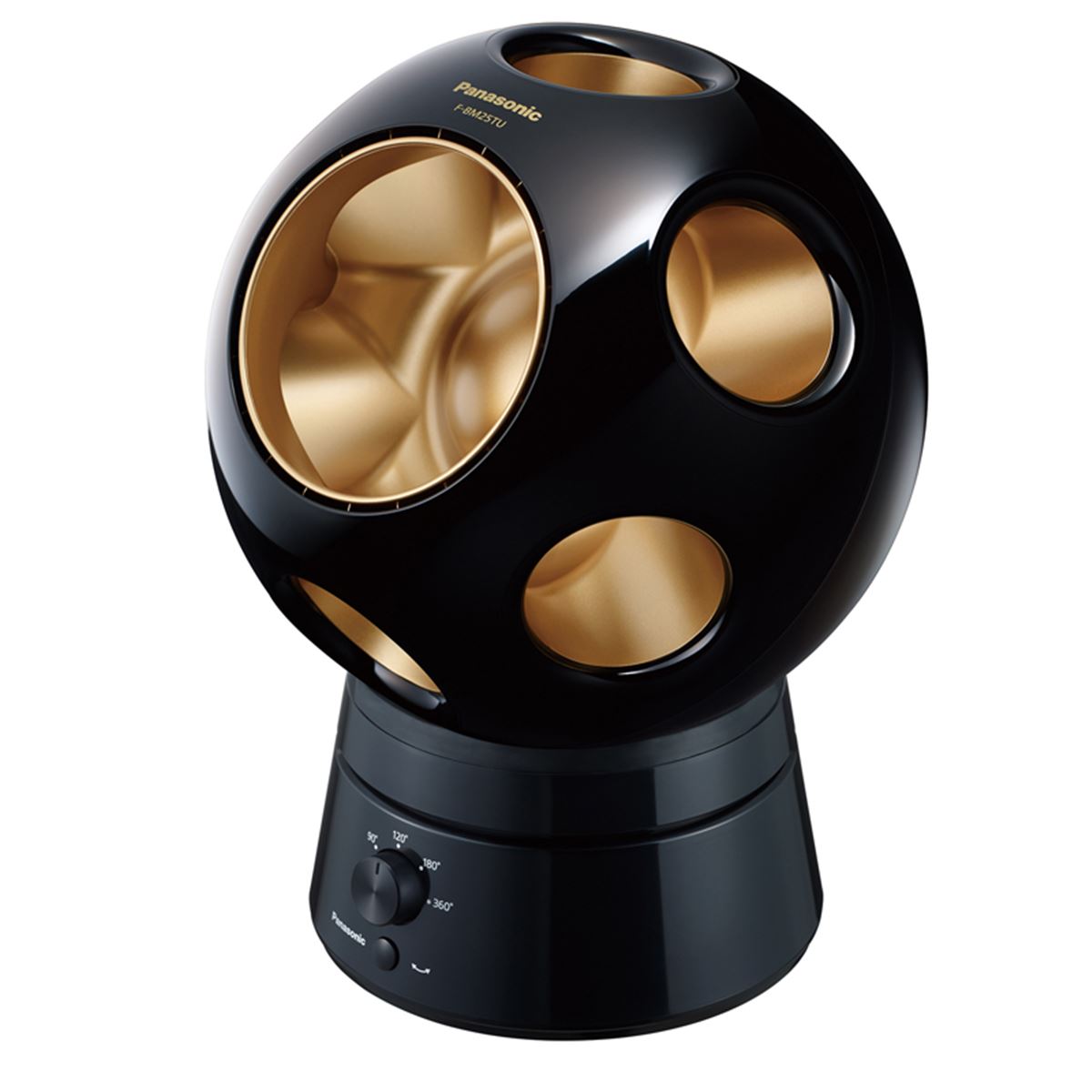 パナソニックのボール型創風機「Q」に越前漆モデル、首振りスタンド