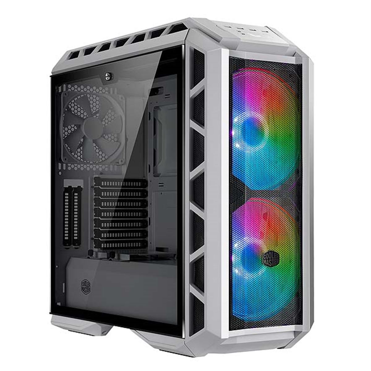 クーラーマスター、200mm ARGBファンをデュアルで搭載したミドルタワー