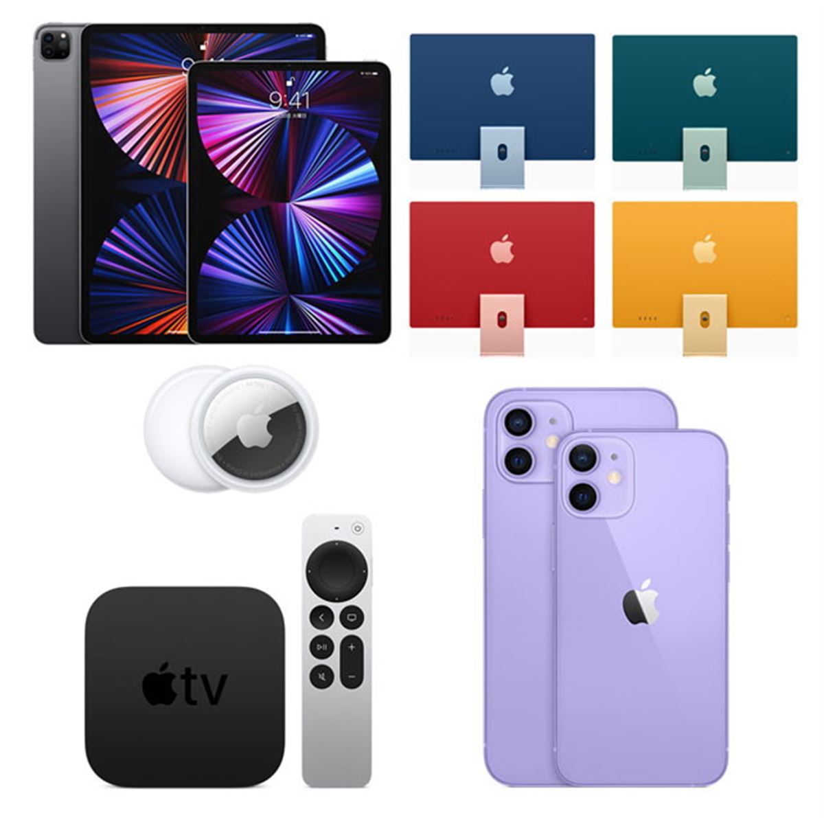 アップルまとめ。M1搭載「iPad Pro」や7色カラバリ「iMac」、3,800円