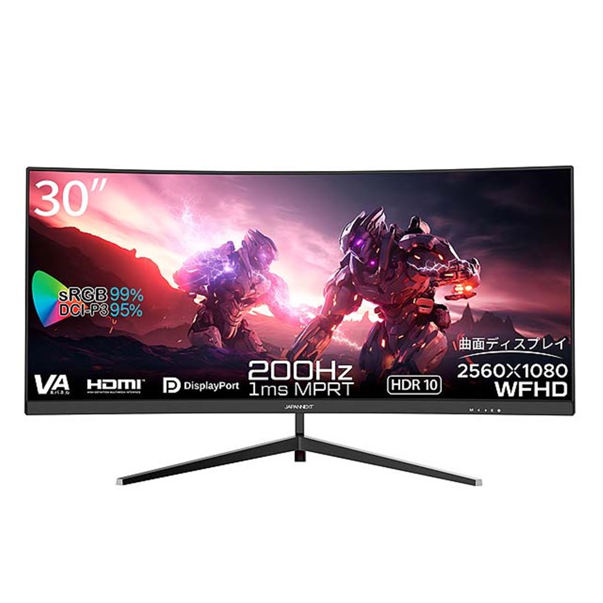 JAPANNEXT、30型のウルトラワイド曲面ゲーミングモニター - 価格.com