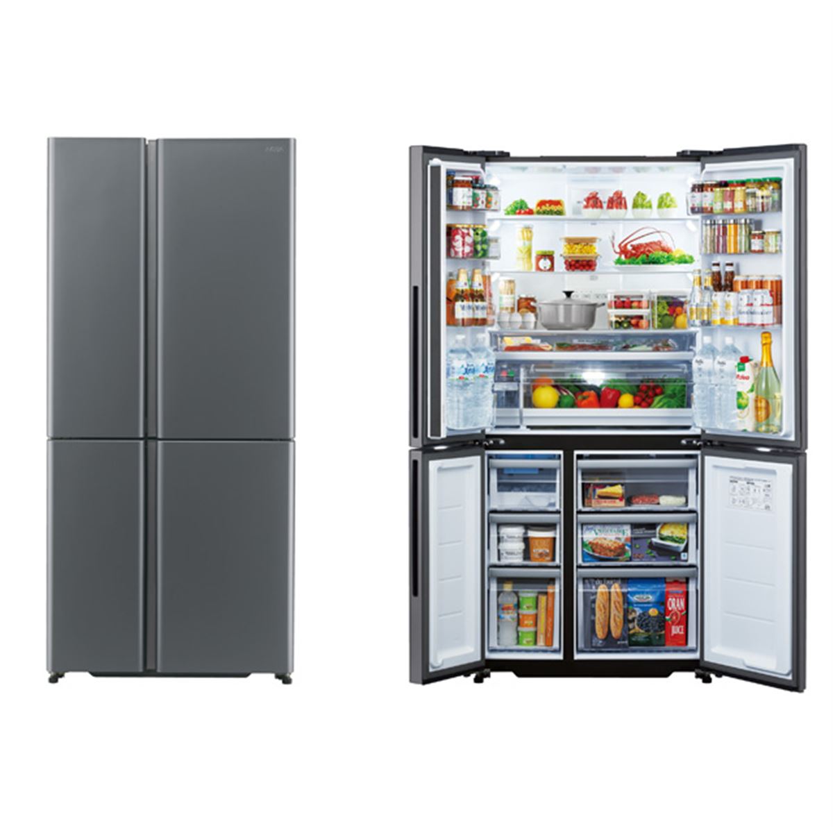 アクア、「ツインLED野菜ルーム」搭載で奥行き635mmの冷凍冷蔵庫4機種