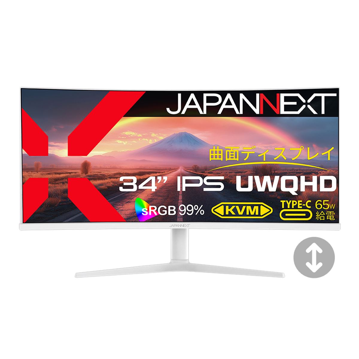 JAPANNEXT、21：9の湾曲ウルトラワイド34型液晶ディスプレイ「JN