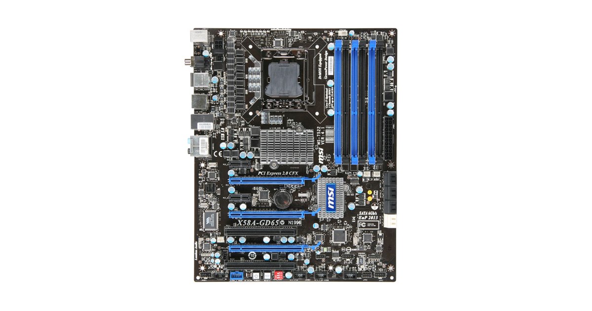 MSI、X58搭載のLGA1366用ATXマザー「X58A-GD65」 - 価格.com