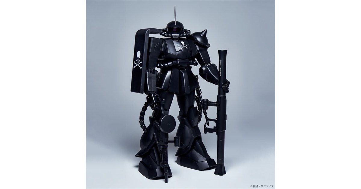 全長約1.5m、漆黒に染まった「シャア専用ザクII」が756,000円で発売