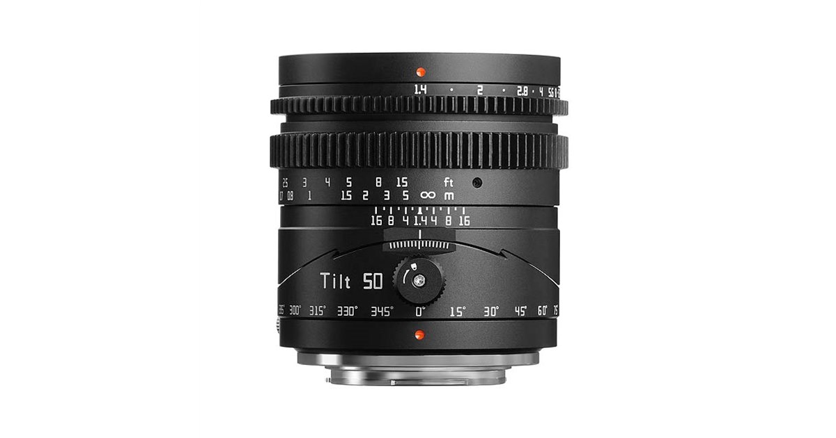 TTArtisan、ティルトレンズ「Tilt 50mm f/1.4」にX/RF/Zマウント用を