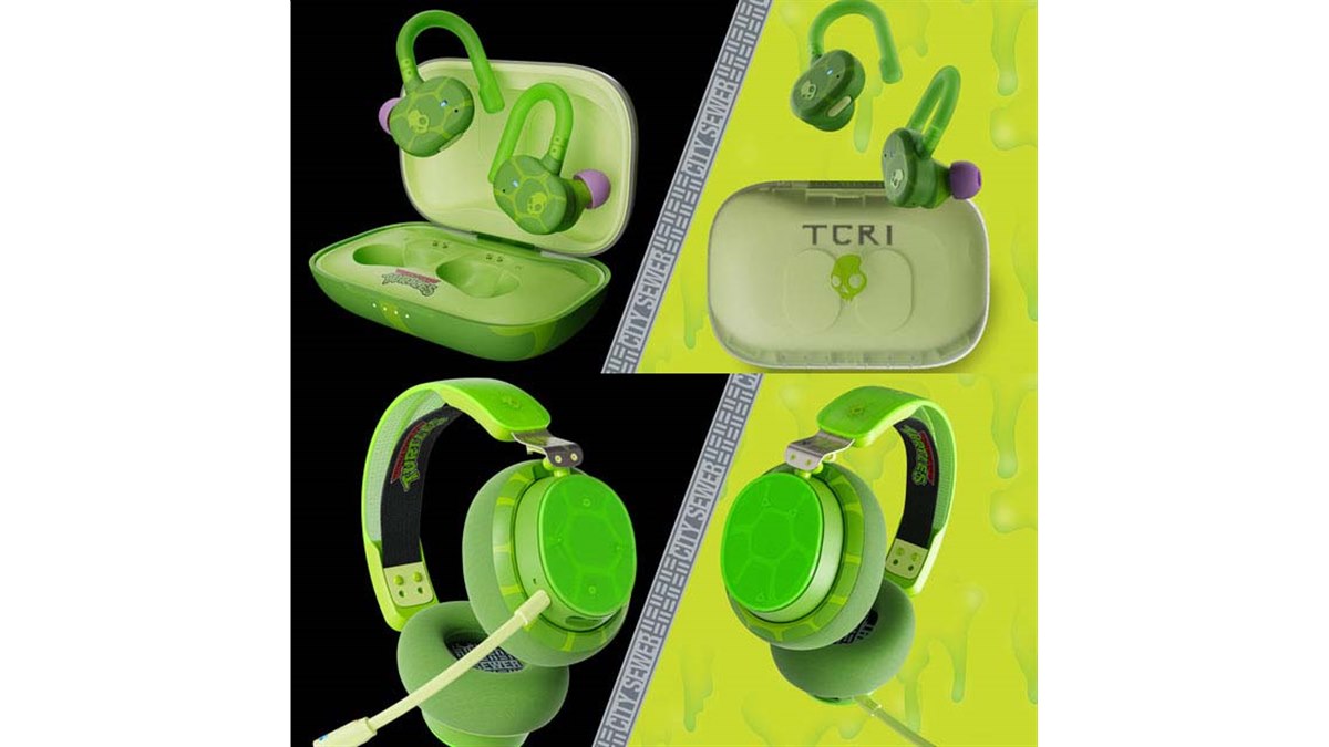 Skullcandy×ニンジャ・タートルズ、コラボイヤホン＆ゲーミングヘッド