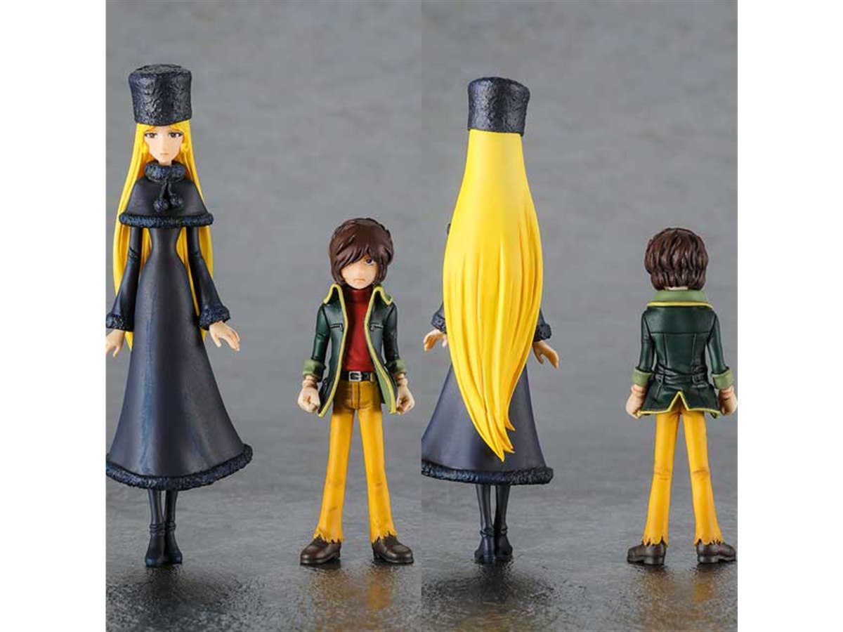 銀河鉄道999」メーテル＆星野鉄郎のレジン製フィギュア2体セット、最新