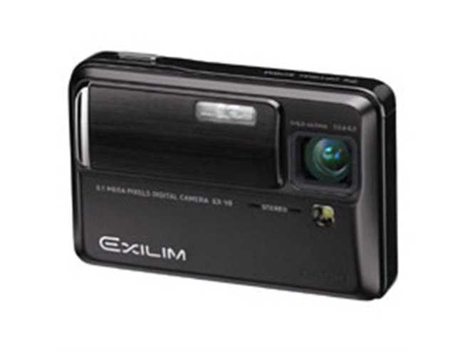 カシオ、薄型デジカメ「EX-V8」ブラックモデル - 価格.com