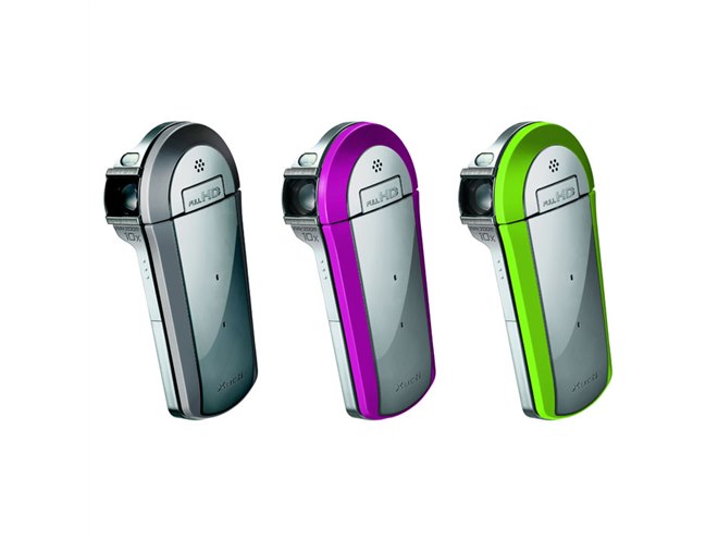 三洋、薄さが1/2になったフルHD対応「Xacti」 - 価格.com