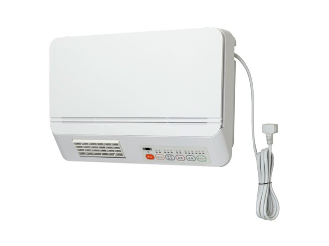 YAMAZEN、壁掛け式で場所を取らない脱衣所用温風ヒーター「DFX-RJ12