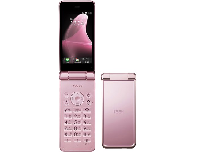 ソフトバンクとワイモバイル、ワンタッチで開く3.4型「AQUOS ケータイ2