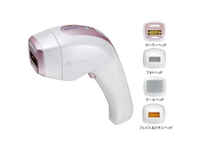 ヤーマン、4つのヘッドが付属するムダ毛＆美肌ケア用「「レイボーテ