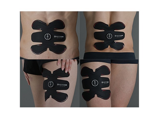 貼るだけで筋肉の伸縮運動を補助する「ドクターエア EMS エクサパッド