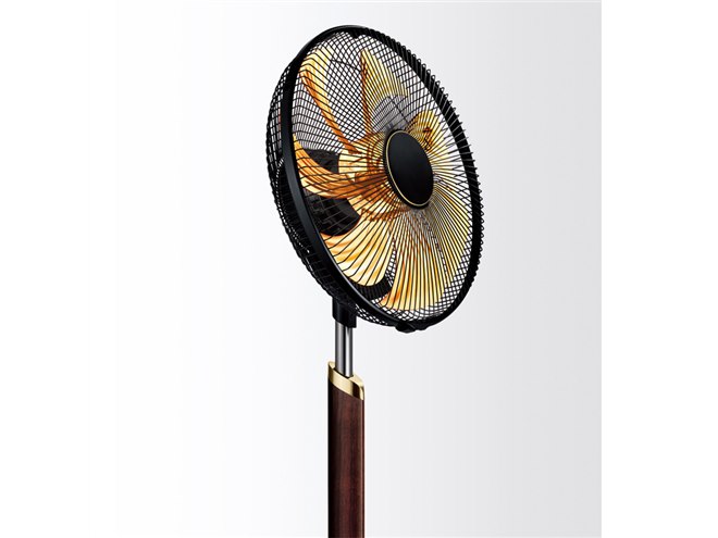 パナソニック、高級木材「ウォールナット」を採用したプレミアム扇風機