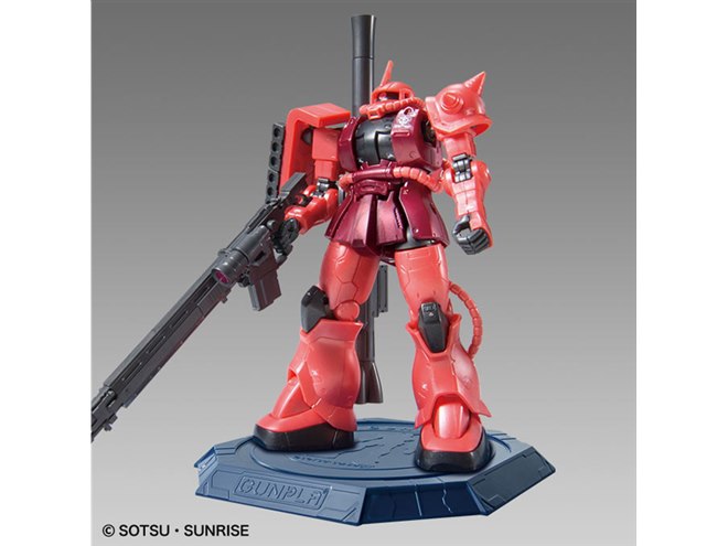 シャア専用ザクII」メタリックなガンプラ、ガンダムベース限定で3/3