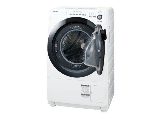 シャープ、マンションにも設置できるドラム式洗濯乾燥機「ES-S7D