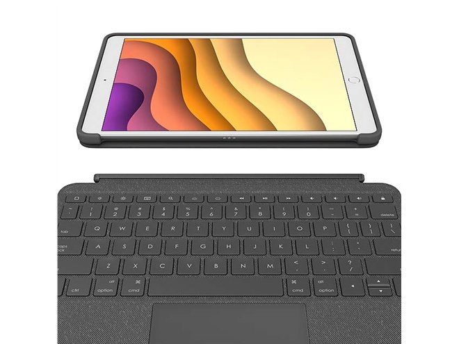 ロジクール、トラックパッド付きのiPad用キーボード一体型ケース