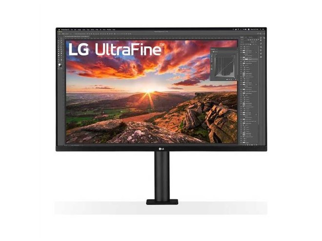 LG、アームスタンドを採用した31.5型4K液晶ディスプレイ「32UN880-B