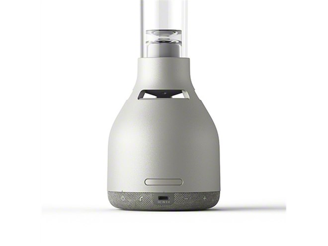 ソニー、有機ガラス管から音が広がるBluetoothスピーカー「LSPX-S3