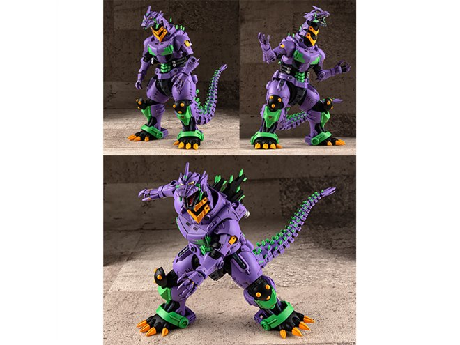 ゴジラ対エヴァンゲリオン」3式機龍が初号機カラーでプラモデル化