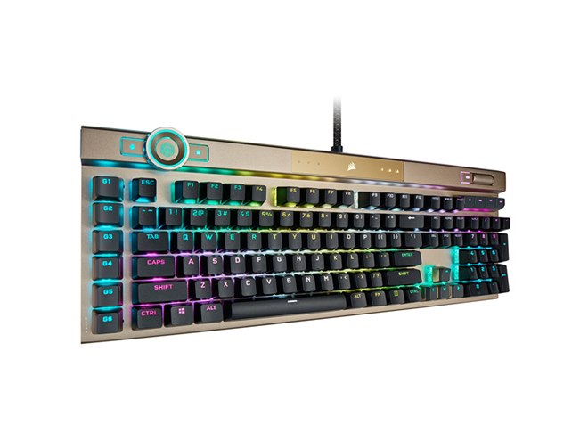 31,900円、限定ゴールドモデル「CORSAIR K100 RGB OPX GOLD」が本日1