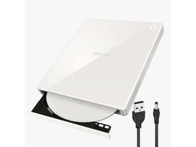 バッファロー、スマホ用CDレコーダー「ラクレコ」にDVD再生対応モデル