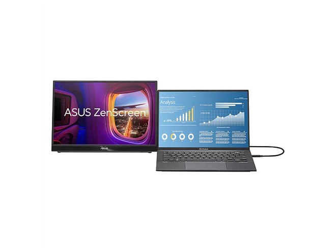 ASUS、2560×1600表示対応の16型ポータブルモニター「ZenScreen MB16QHG