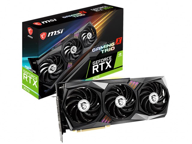 GeForce RTX 3070 GAMING X TRIO [PCIExp 8GB]の製品画像 - 価格.com
