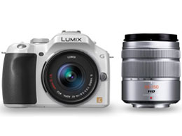 パナソニック LUMIX DMC-G5W-W ダブルズームレンズキット [シェル