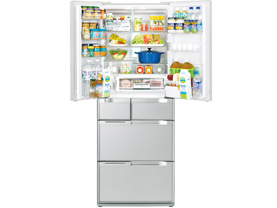 日立 フロストリサイクル冷却 真空チルドW R-A5700(XS) [クリスタル