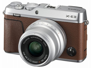 富士フイルム FUJIFILM X-E3 単焦点レンズキット [ブラウン] 価格比較