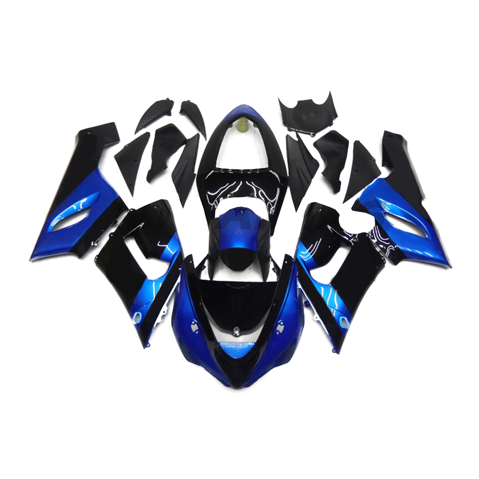 MS Fairing Fit for Kawasaki Ninja ZX-6R 2005-2006 Black Blue