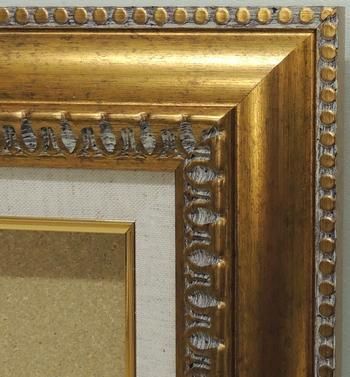 9631 ゴールド F4号 333×242mm アクリル板付き 油彩額縁 フレーム