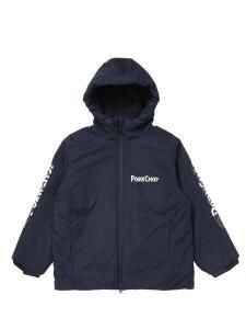 PORKCHOP GARAGE SUPPLY 】 BURNING LOGO HOODED JKT ( 中綿 ナイロン