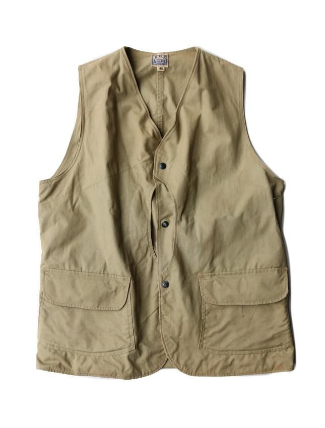 HINSON/ベスト/42/コットン/KHK/無地/40s/ムーンポケット 40s HINSON